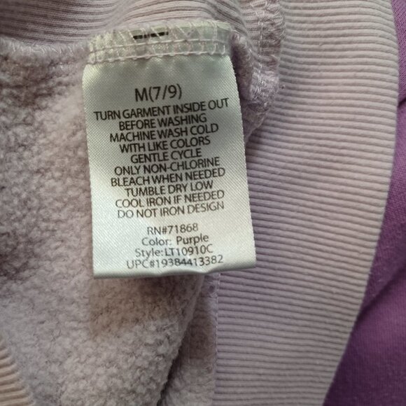 MTV Purple Ombré Long Sleeve Crew Neck Sweatshirt - Picture 5 of 9